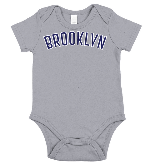 Vintage Retro Brooklyn Sports Graphic Design Short Sleeve Baby One-Piece