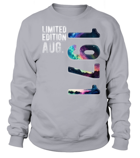 Limited Edition 1971 August Birthday Polar Lights Sweatshirt Unisex
