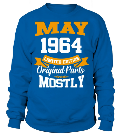 May 1964 Vintage Birthday Present Sweatshirt Unisex