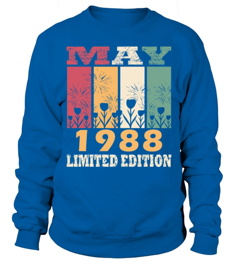 May 1988 vintage vintage birthday gift Sweatshirt Unisex