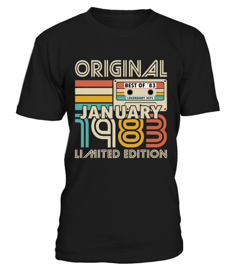 40th birthday january 1983 original 1983 T-Shirt Unisex