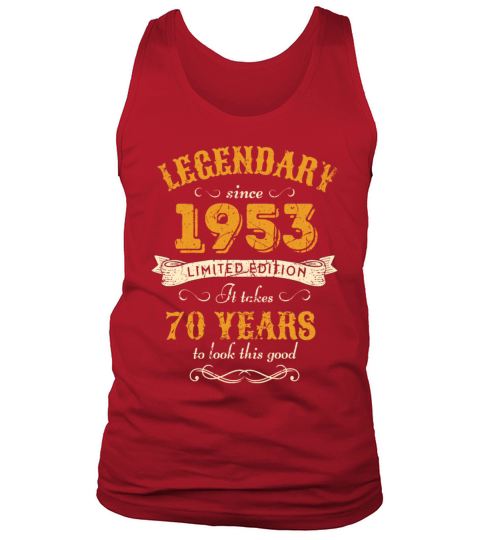 70th Birthday Vintage 1953 Tank Top Unisex