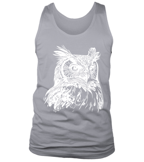 Elegant Vintage Forest Owl Tank Top Unisex