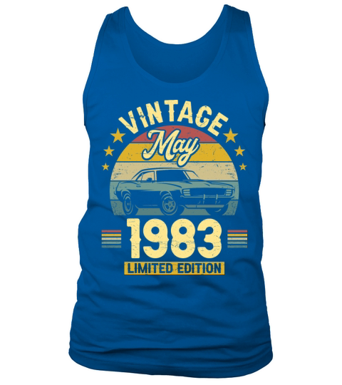 May 1983 40 Years Old Vintage 40th Birthday Tank Top Unisex