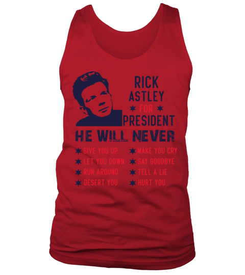Rick Astley For President Tank Top Unisex