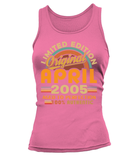 2005 April Vintage Born in 2005 April Gift Tank top Woman