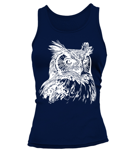 Elegant Vintage Forest Owl Tank top Woman