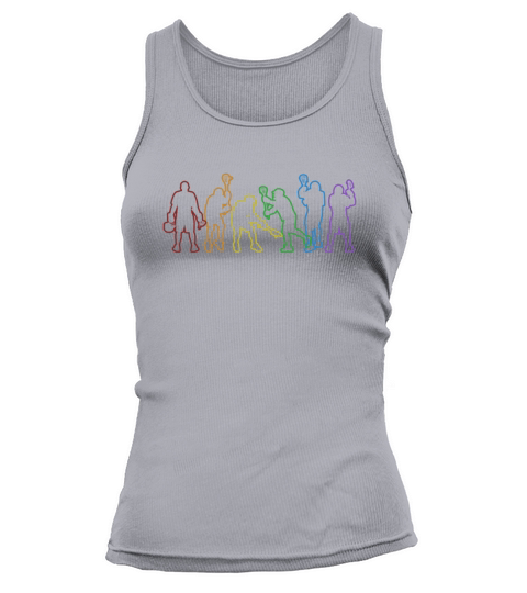 Lacrosse LGBT Rainbow Fan Mom Goalie Lax Legend Tank top Woman