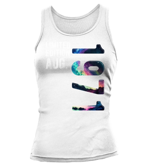 Limited Edition 1971 August Birthday Polar Lights Tank top Woman