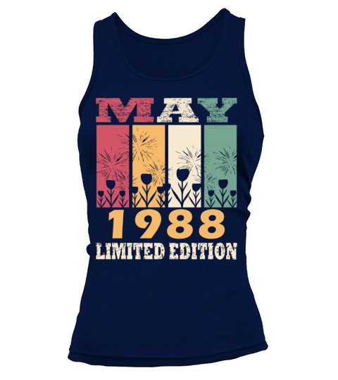May 1988 vintage vintage birthday gift Tank top Woman