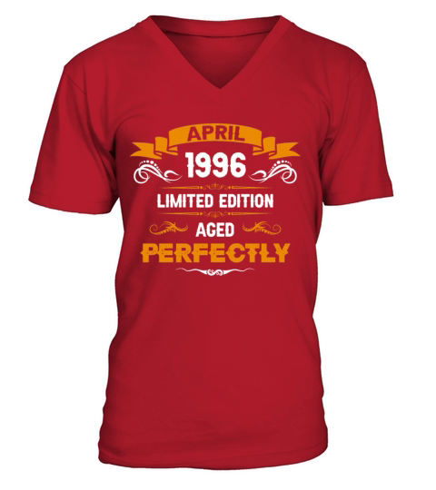 April 1997 Vintage Birthday Present V-Neck T-shirt