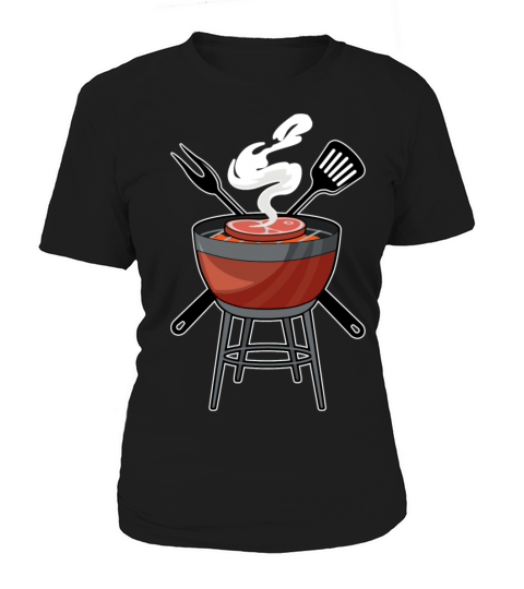 Grill With Meat Fork Spatula Women's T-Shirt