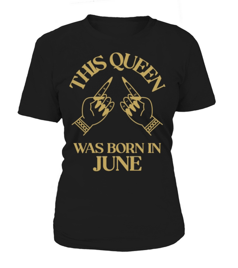 This Queen was born in June with hands apparel Women's T-Shirt