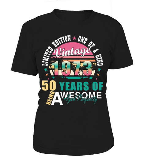 Vintage 1973 50th Birthday Retro Men Women Women's T-Shirt