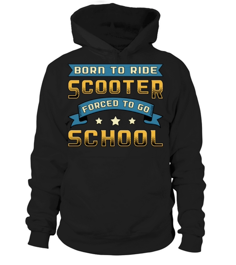 Born To Ride Scooter Driver E Scooter Vintage Hoodie Unisex