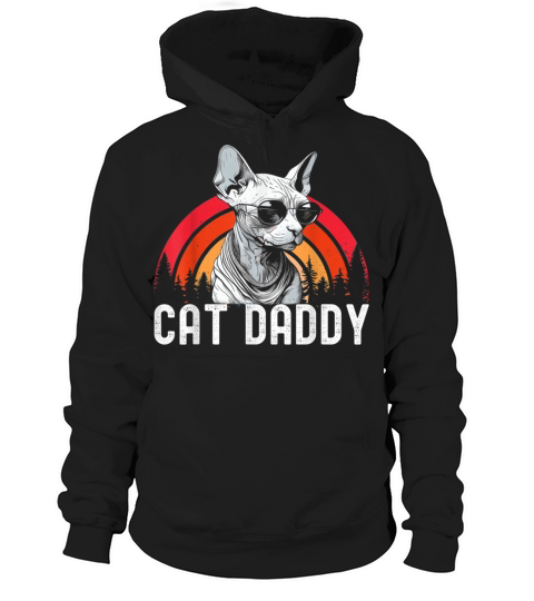 Cat Daddy Vintage Cat Hoodie Unisex