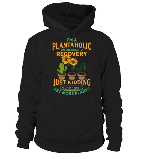 Plant Clay Pot Garden Florist Motif Hoodie Unisex