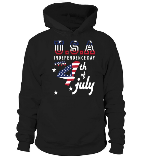U.S.A Independence Day 4th July 1776 Hoodie Unisex