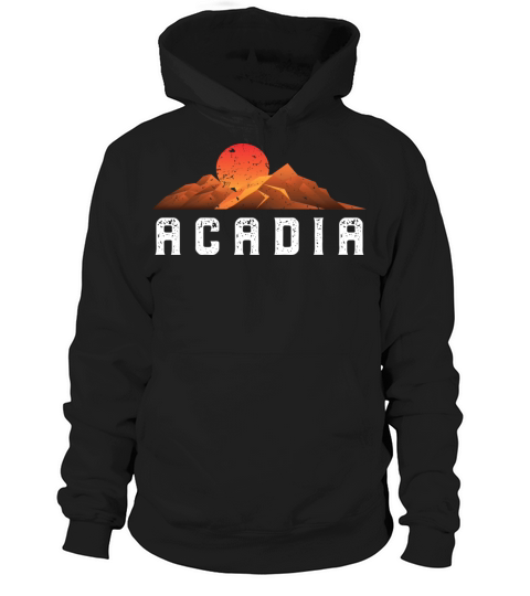 Vintage Acadia Retro National Park Hoodie Unisex
