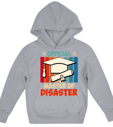 Official Master of Disaster Masters degree Kids Hoodie