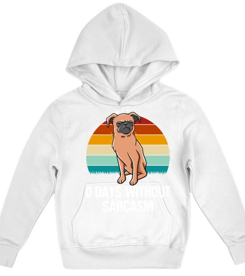 Zero Days Without Sarcasm Funny Sarcastic Humor Ir Kids Hoodie