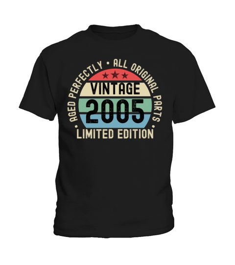18th Birthday Vintage 2005 Kids T-Shirt