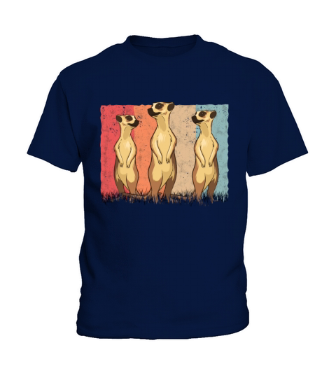 Meerkat Vintage Retro Kids T-Shirt