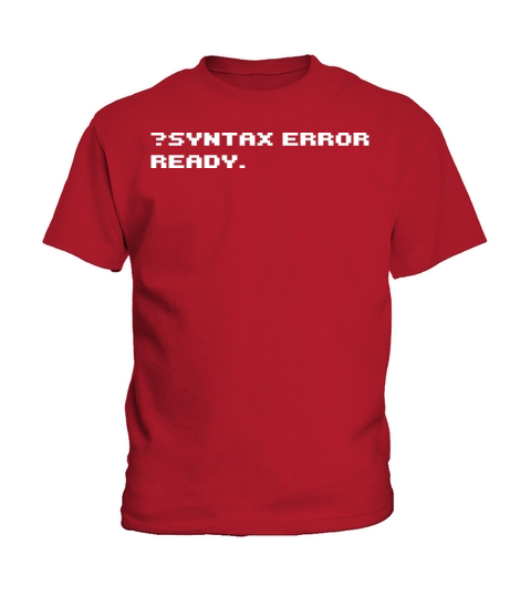 SYNTAX ERROR 8 bit retro computer Kids T-Shirt