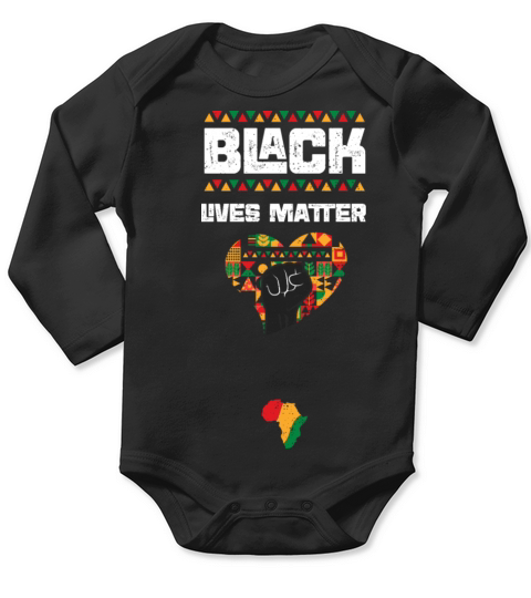 Black Lives Matter Long Sleeve Baby One-Piece