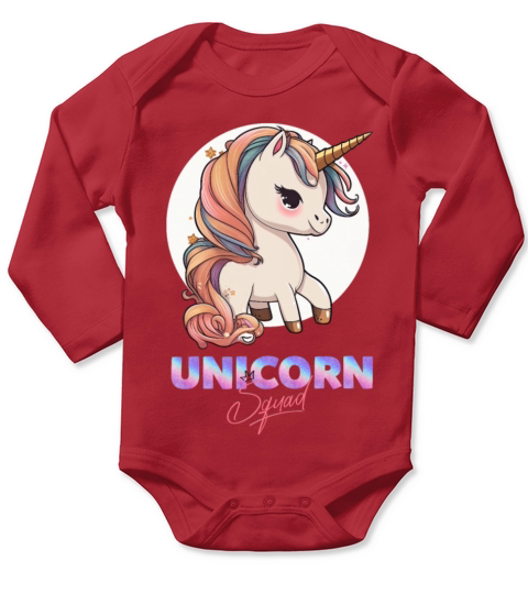 Unicorn Squad Long Sleeve Baby One-Piece