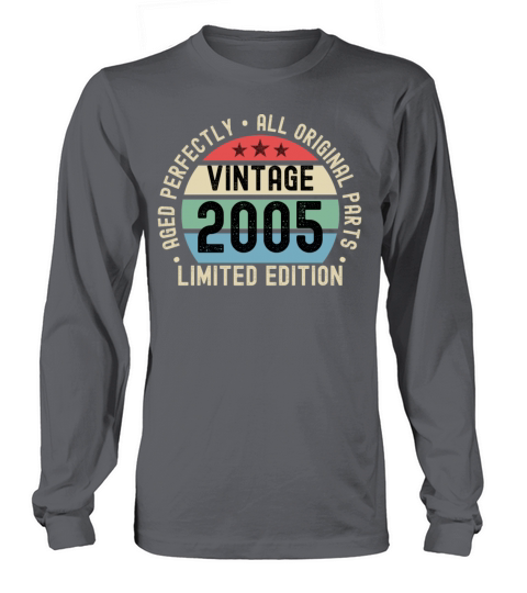 18th Birthday Vintage 2005 Long sleeved Unisex