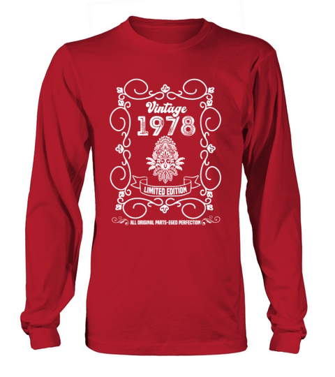 Vintage 1978 Long sleeved Unisex