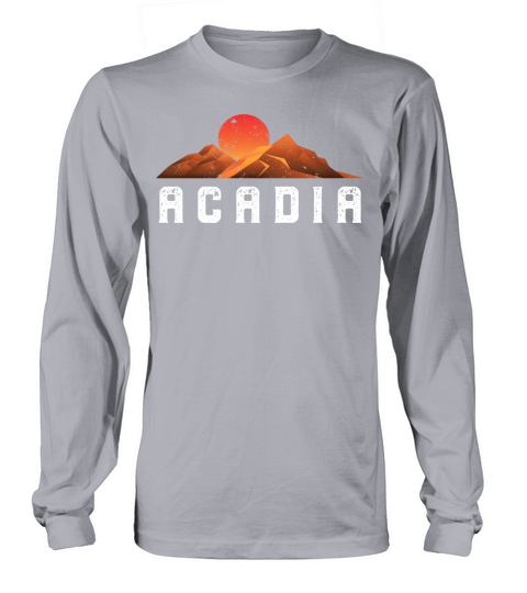 Vintage Acadia Retro National Park Long sleeved Unisex