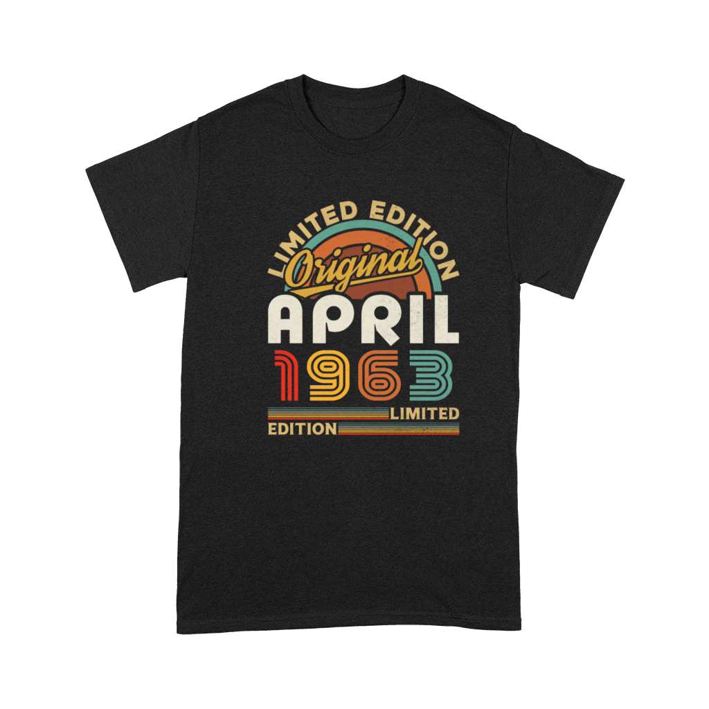 1963 April Vintage Born in 1963 April Gift Premium T-shirt