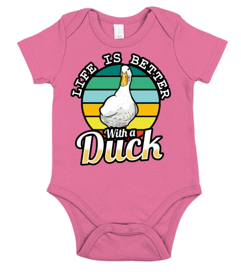 Ducks - Life Is Better With A Duck Short Sleeve Baby One-Piece
