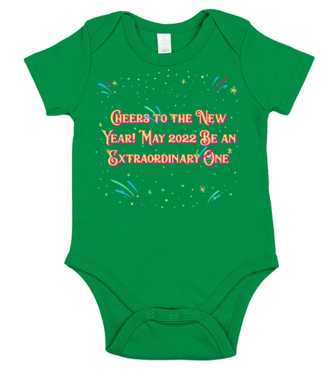 May 2022 Be an Extraordinary One Happy New Year Po Short Sleeve Baby One-Piece