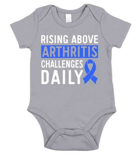 Rising Above Arthritis Challenges Daily Awareness Short Sleeve Baby One-Piece