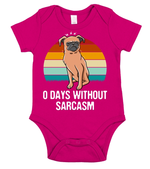 Zero Days Without Sarcasm Funny Sarcastic Humor Ir Short Sleeve Baby One-Piece