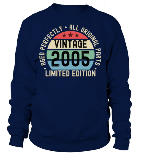 18th Birthday Vintage 2005 Sweatshirt Unisex