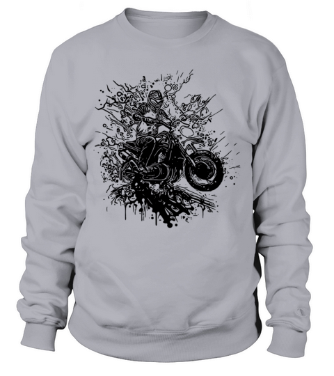 Motorcycling Vintage Splash Rider Style Sweatshirt Unisex