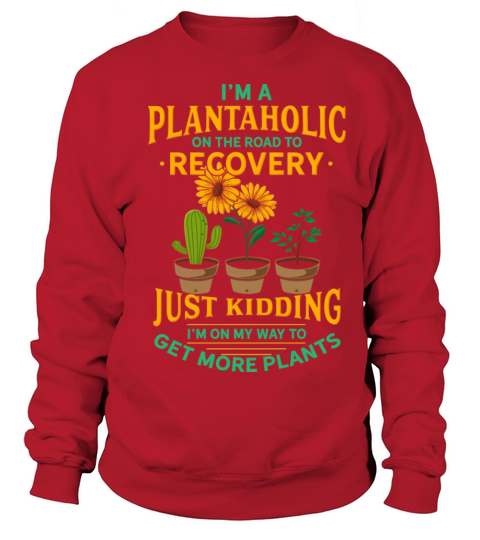 Plant Clay Pot Garden Florist Motif Sweatshirt Unisex