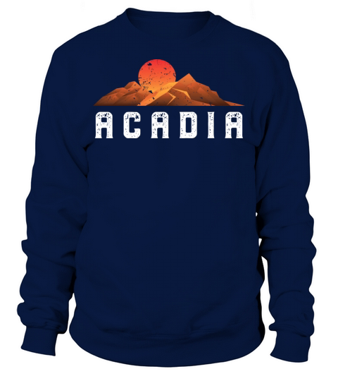 Vintage Acadia Retro National Park Sweatshirt Unisex