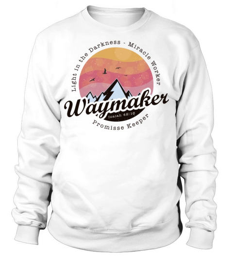 Vintage Bible Verse - Waymaker Promise Keeper Sweatshirt Unisex