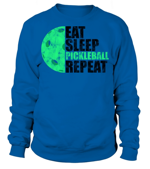 Vintage Eat Sleep Pickleball Repeat Paddle Sport Sweatshirt Unisex