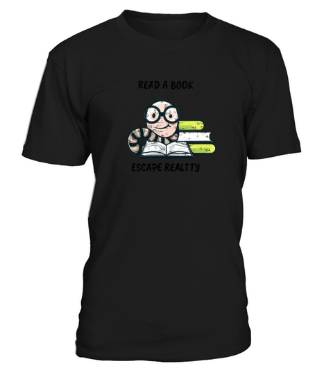 Bookworm Reader Design in Cartoon Style with the T-Shirt Unisex