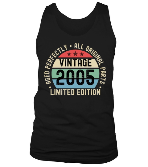 18th Birthday Vintage 2005 Tank Top Unisex