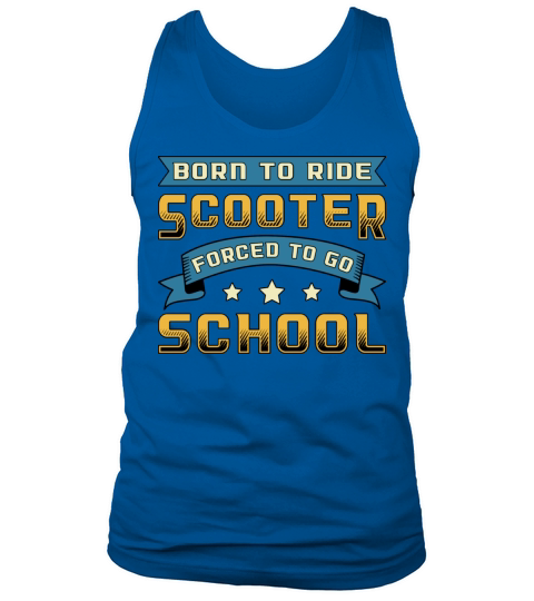 Born To Ride Scooter Driver E Scooter Vintage Tank Top Unisex