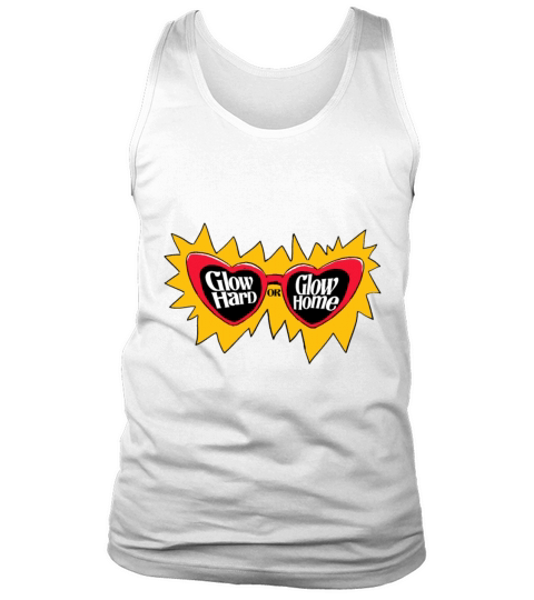 Glow Hard Or Glow Home Retro Glasses Vintage Tank Top Unisex