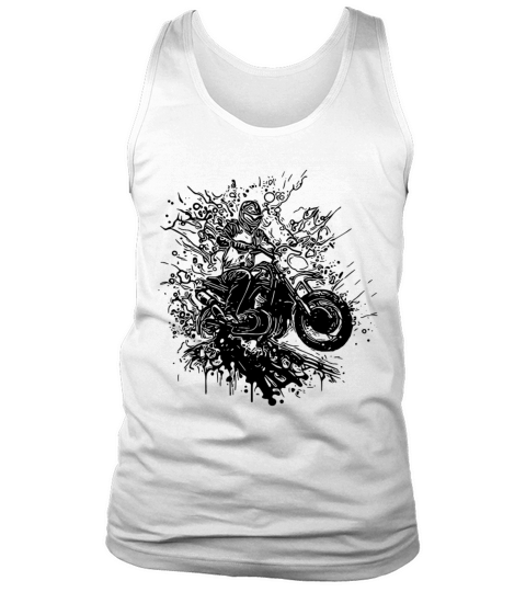 Motorcycling Vintage Splash Rider Style Tank Top Unisex