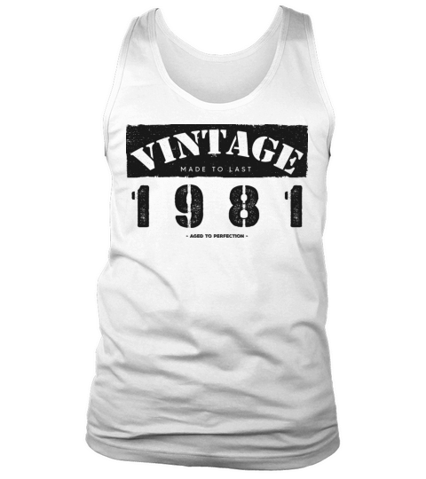 Vintage Classic 1981 42nd Birthday - 42 Years Old Tank Top Unisex